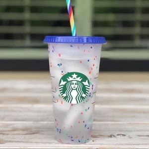 🌈Starbucks 2020 Confetti Color Changing Cup! 🌈🌈